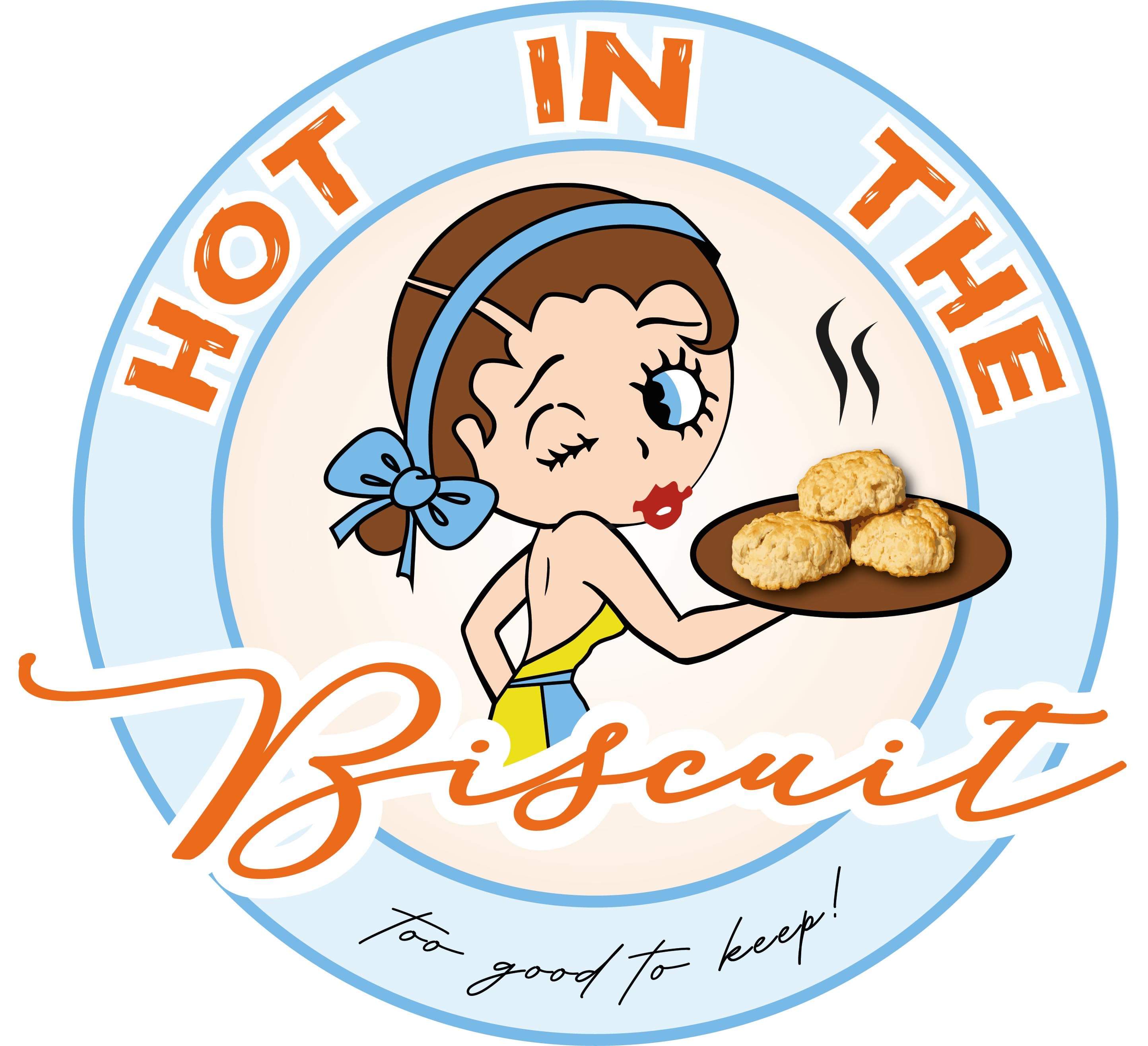 Logo for Hot in the Biscuit that Ashley created